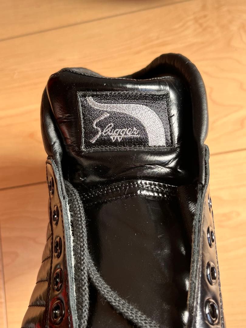 【未使用本革】久保田スラッガー 野球スパイク 26.5cm 金具 D-163