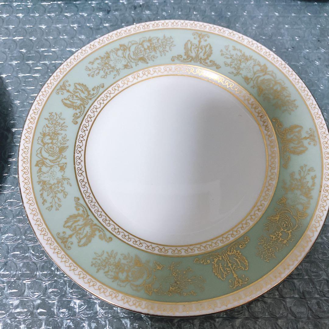【希少】ウェッジウッド コロンビア セージグリーン プレート 11枚