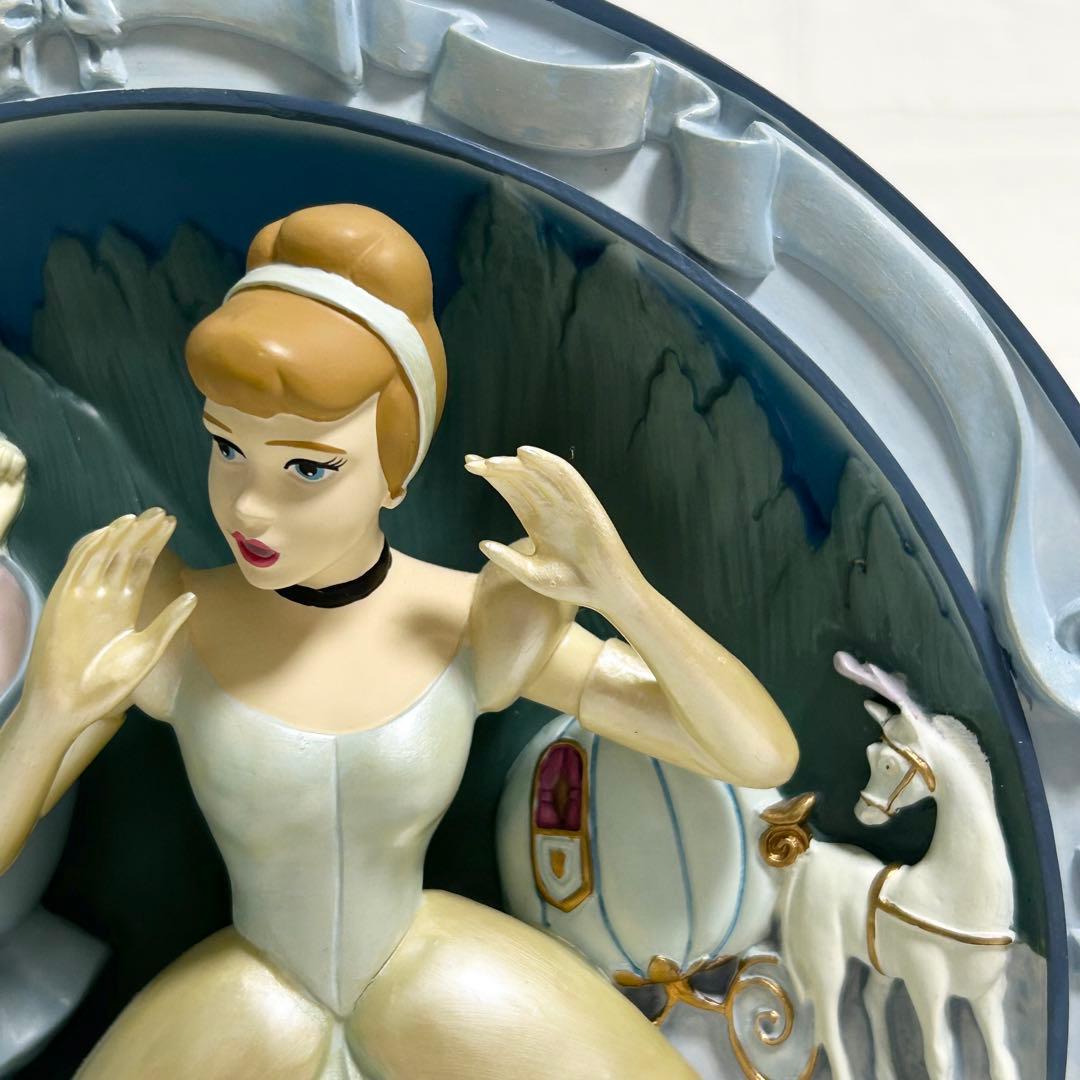 ディズニー　シンデレラ　絵皿　3D イーゼル付き
