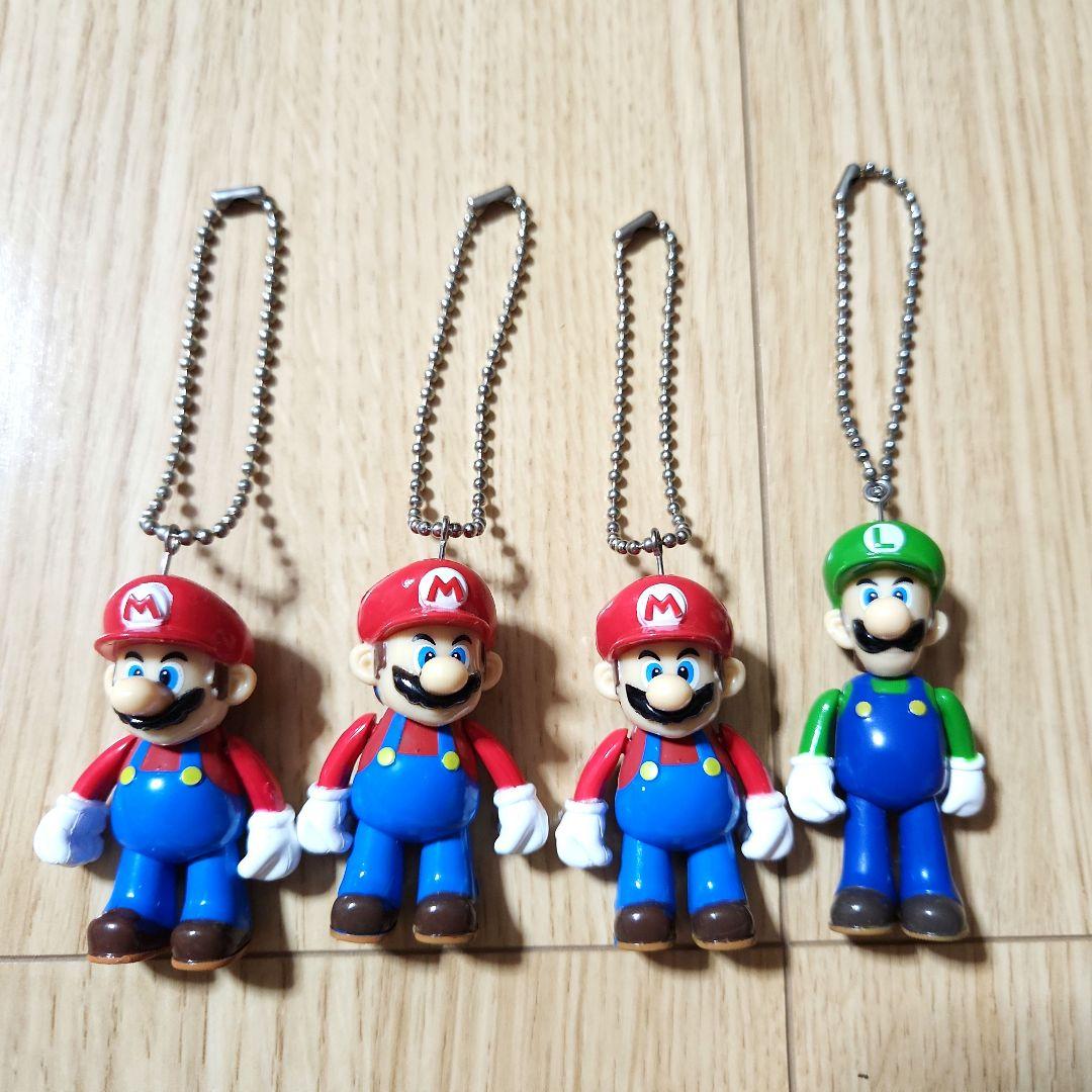 スーパーマリオ キーホルダー(マリオ・ルイージ) - メルカリ