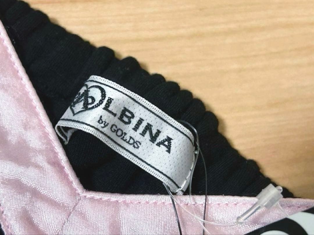 タグ付き♡AVBINAbyGOLDS♡ラッフルフリル♡レース配色ワンピ♡黒ピンク