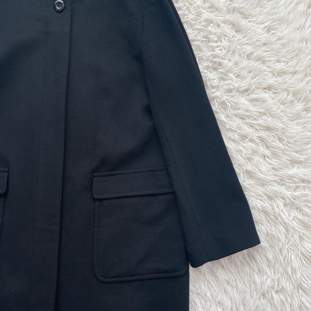 ru カシミヤ100% Aライン　ロング　コート　大きいサイズ