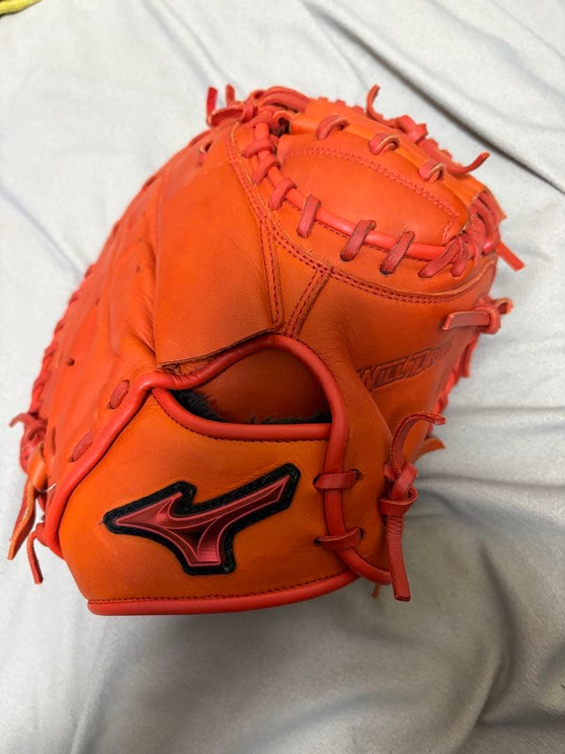 ミズノ 軟式グローブ イエロー オレンジ