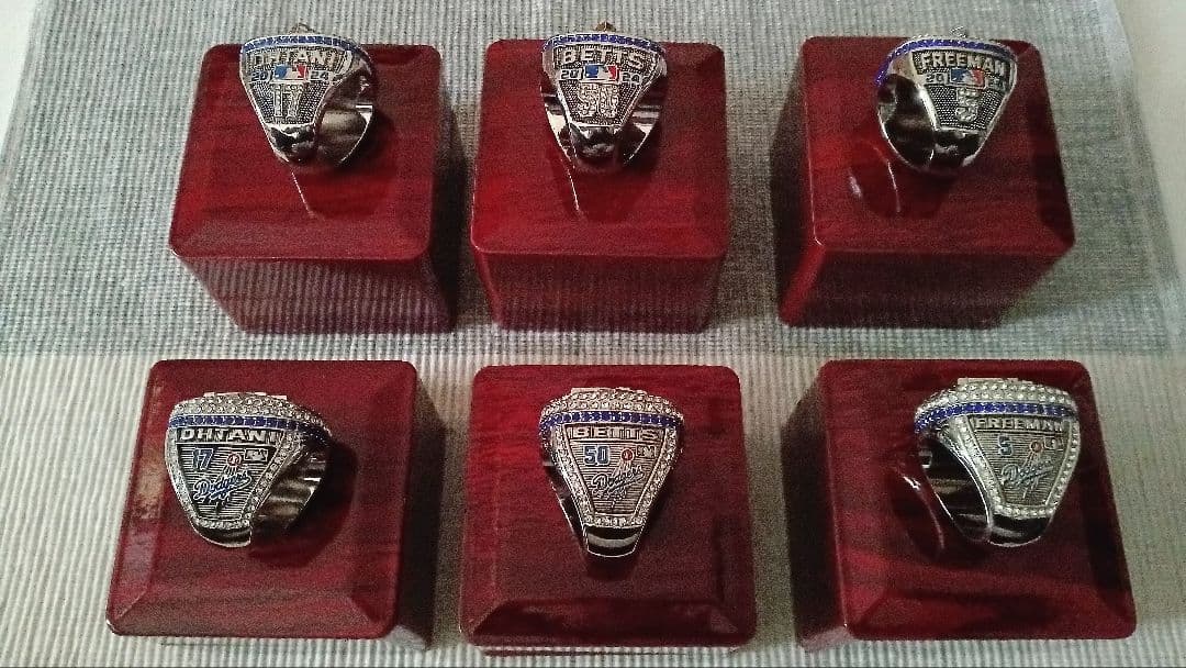 ①２４年・２５年：MLBドジャースMVPトリオ/リング＆⑩大谷５０/５０ボール