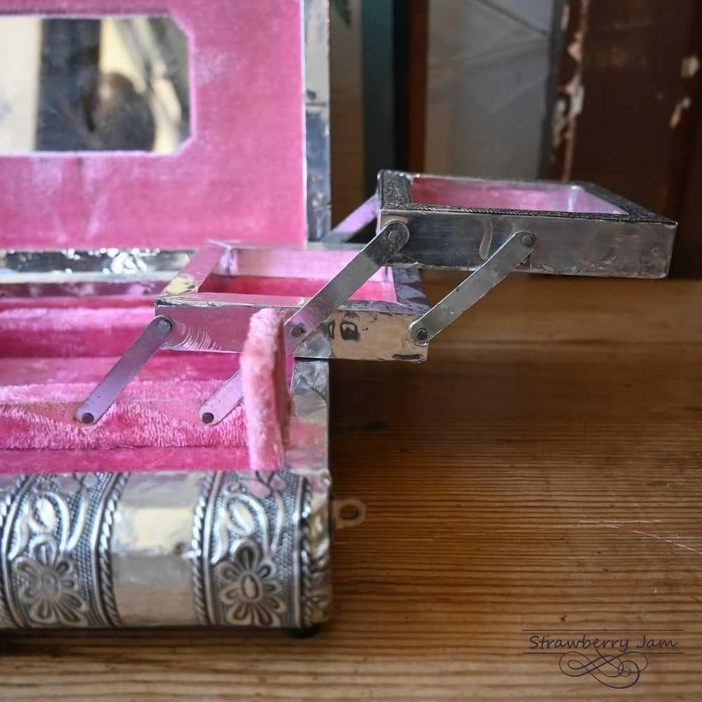 L3710-229 英国ヴィンテージ アクセサリーケース 小物入れ ジュエリー