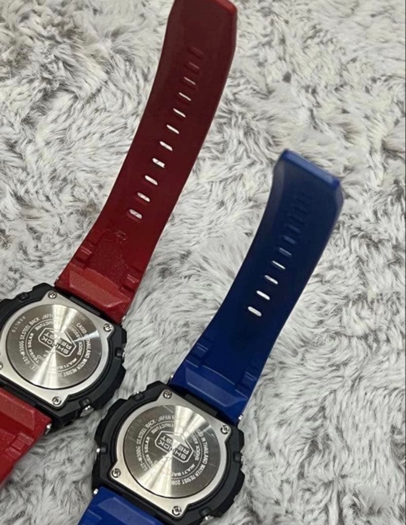 【2本セット】G-SHOCK GST-W300G ブルー とレッド