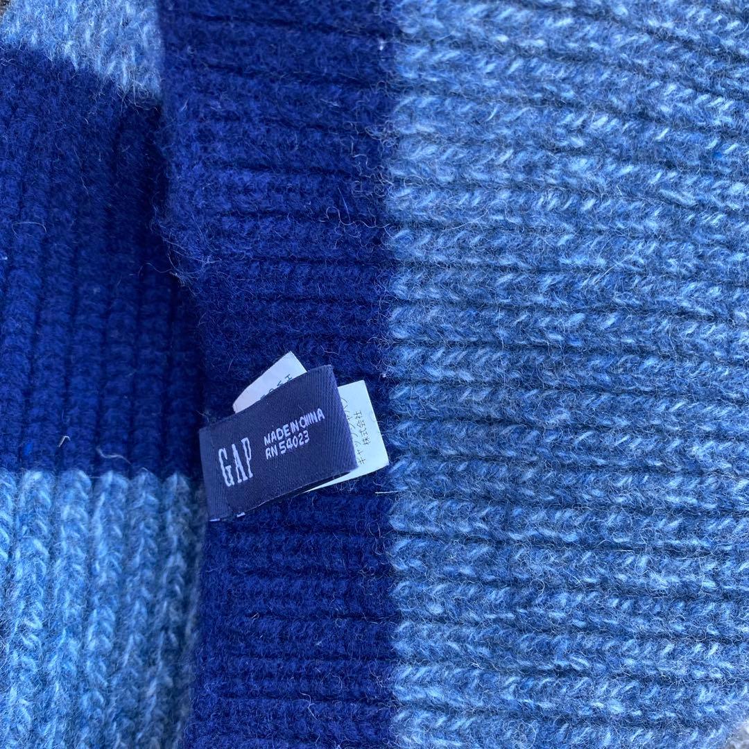 90's old gap ネイビー ボーダー マフラー アーカイブcityboy