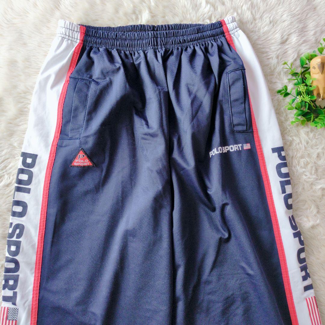 超人気 90sビンテージ POLO SPORT セットアップ 旗ロゴ ジャージ
