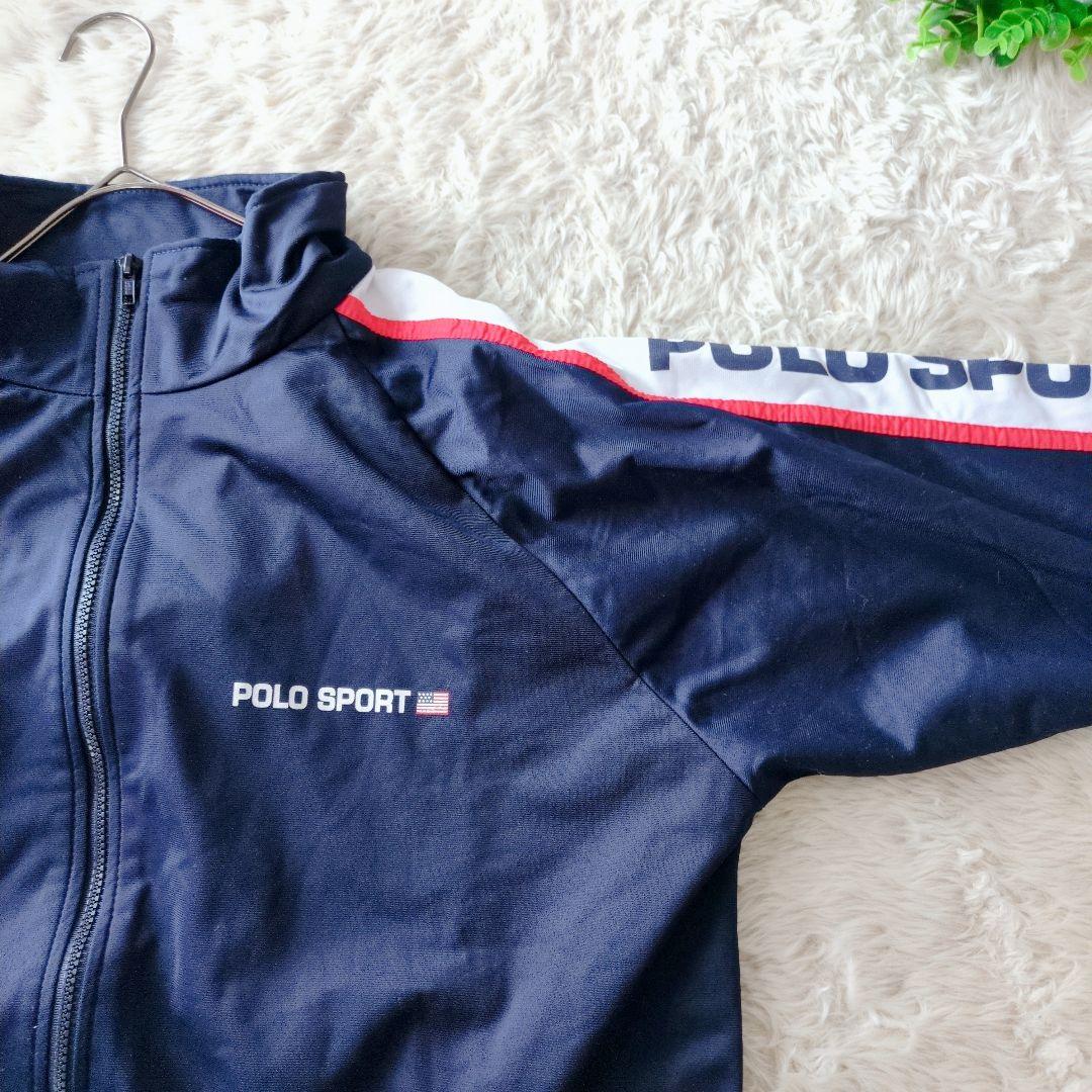 超人気 90sビンテージ POLO SPORT セットアップ 旗ロゴ ジャージ