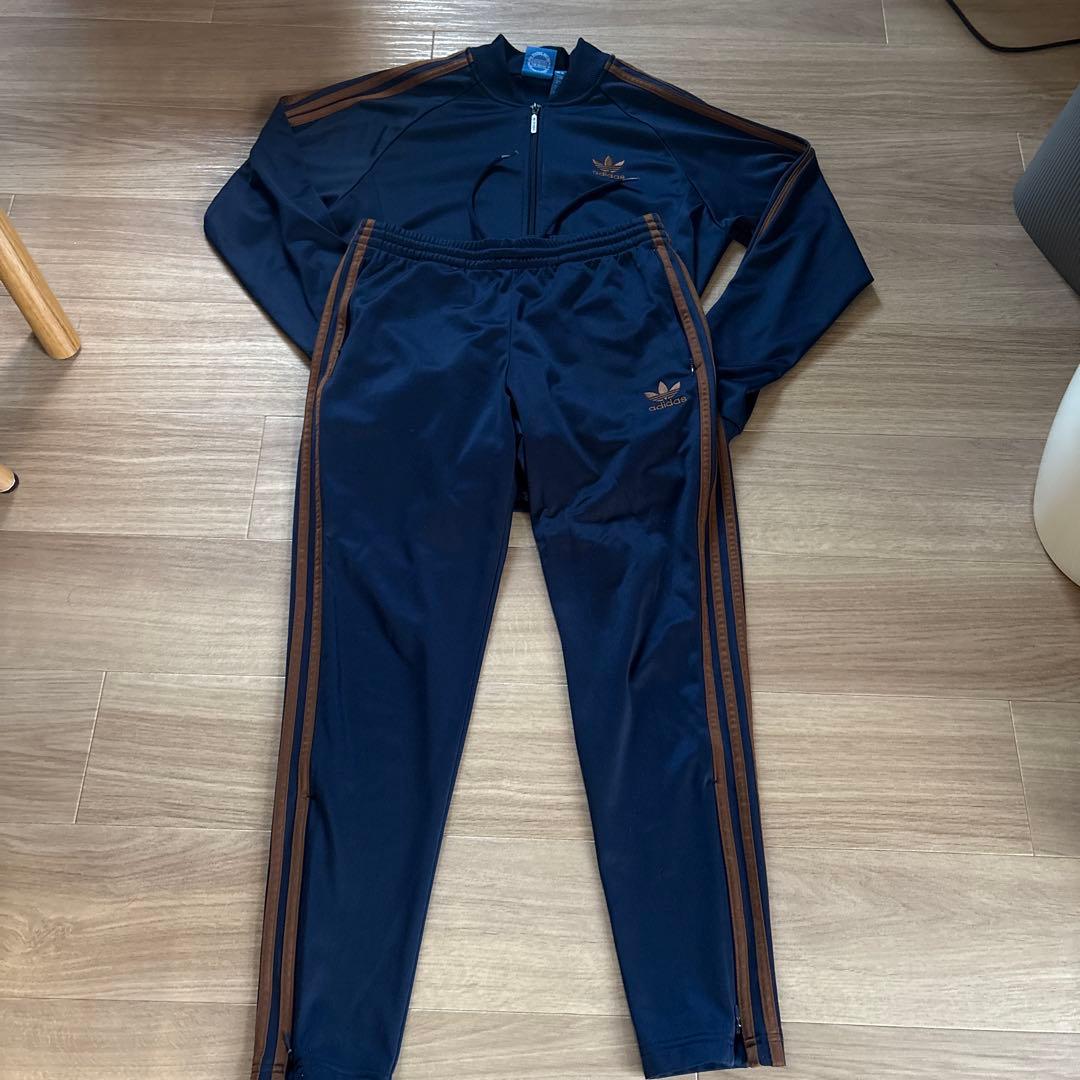 united arrows x adidas ネイビー セットアップ Lサイズ