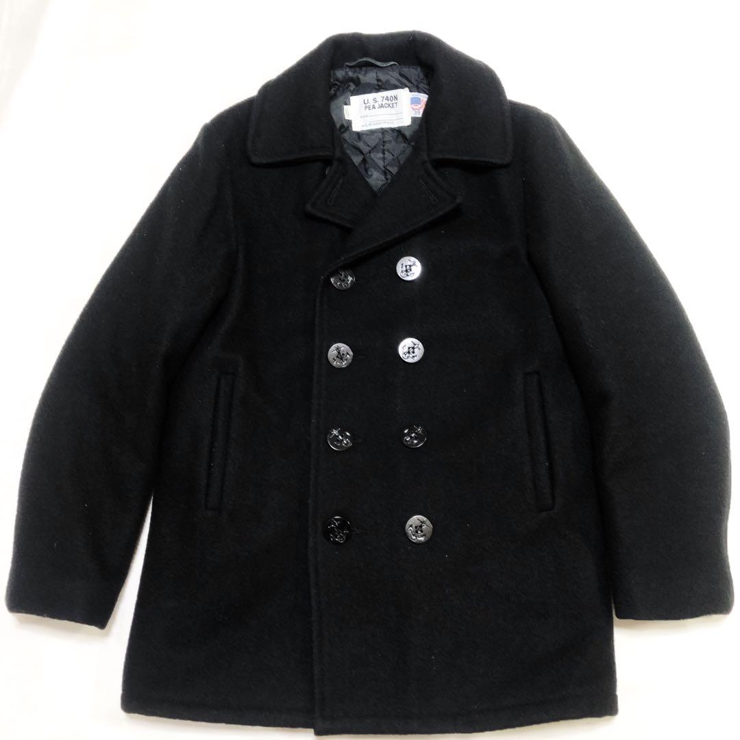 Schott ショット U.S.740N Pコート38 黒 USA製