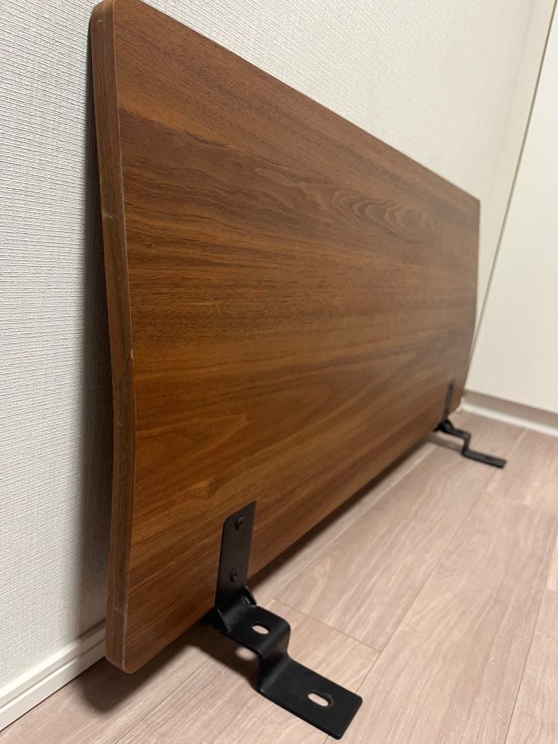 【ぽんちゃん】無印ヘッドボード（旧型）ウォールナット材
