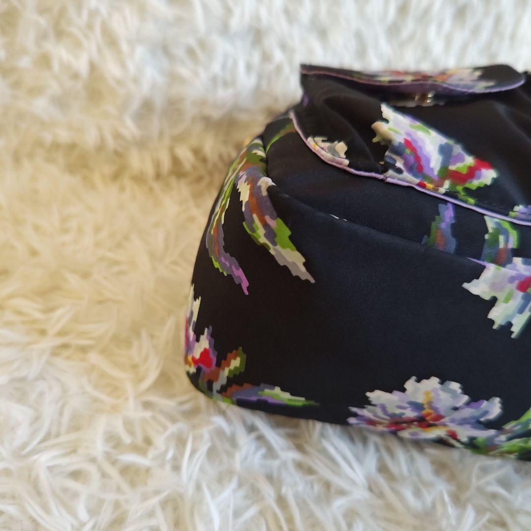 【極美品✨】FEILER フェイラー 花柄 リュック 2way ブラック
