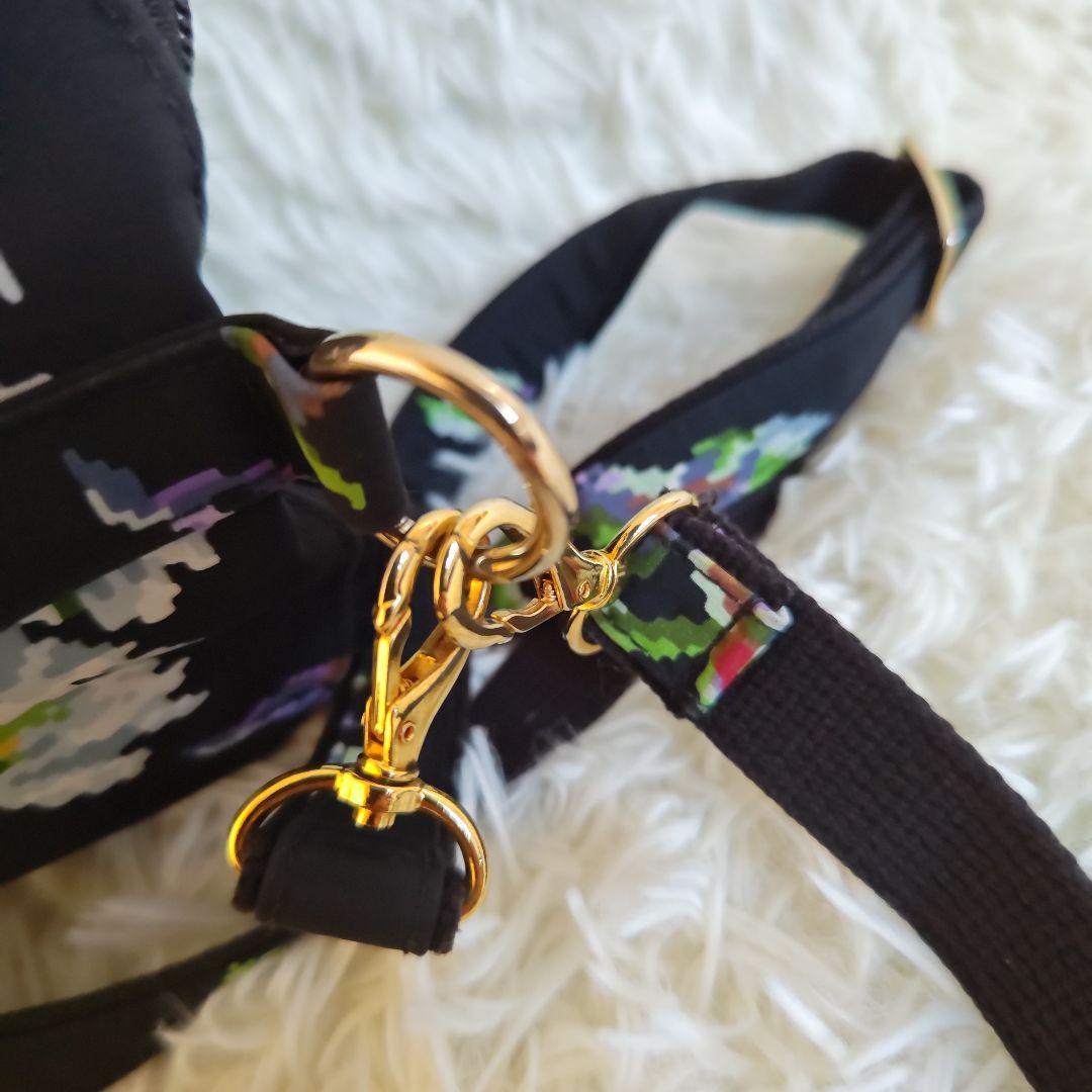 【極美品✨】FEILER フェイラー 花柄 リュック 2way ブラック