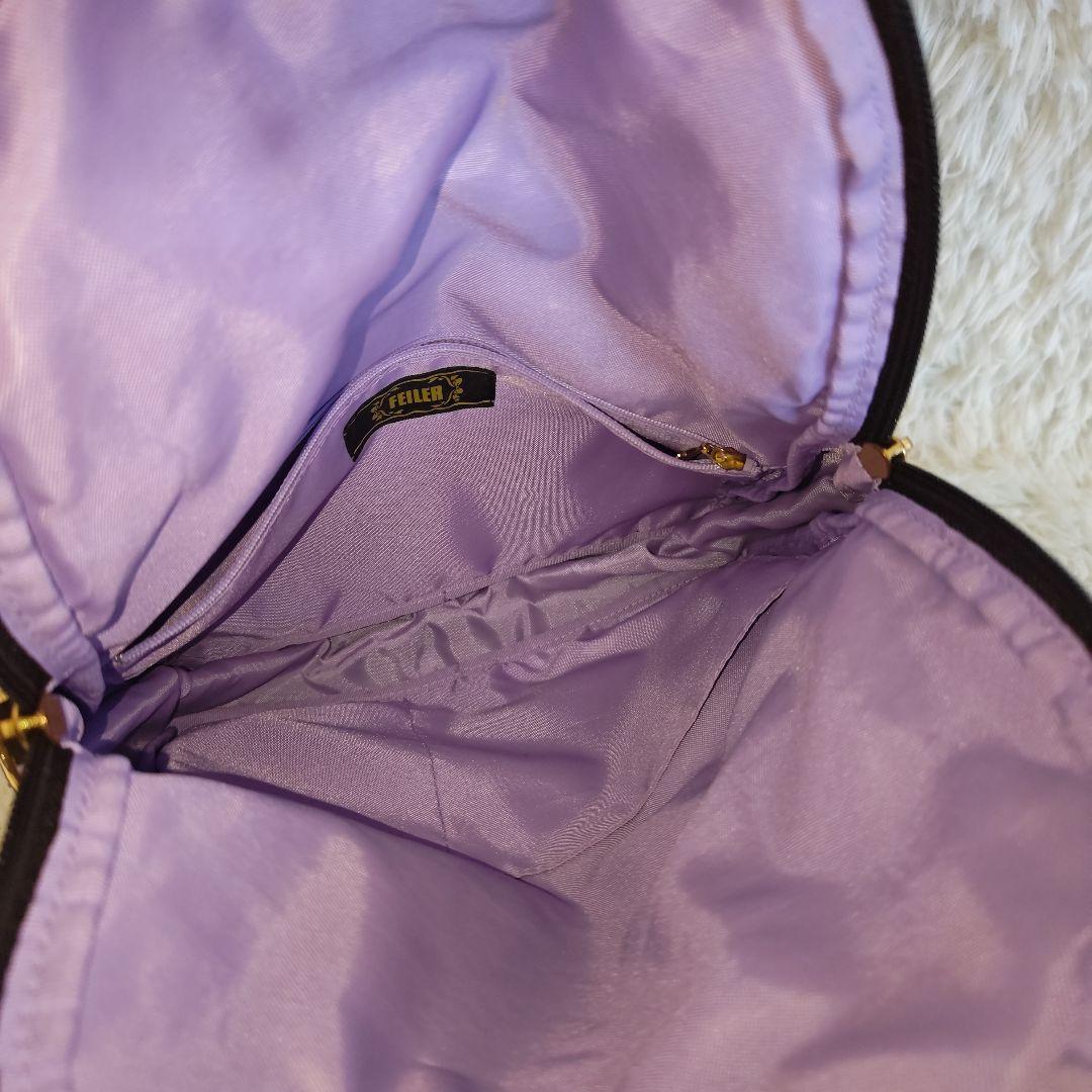 【極美品✨】FEILER フェイラー 花柄 リュック 2way ブラック