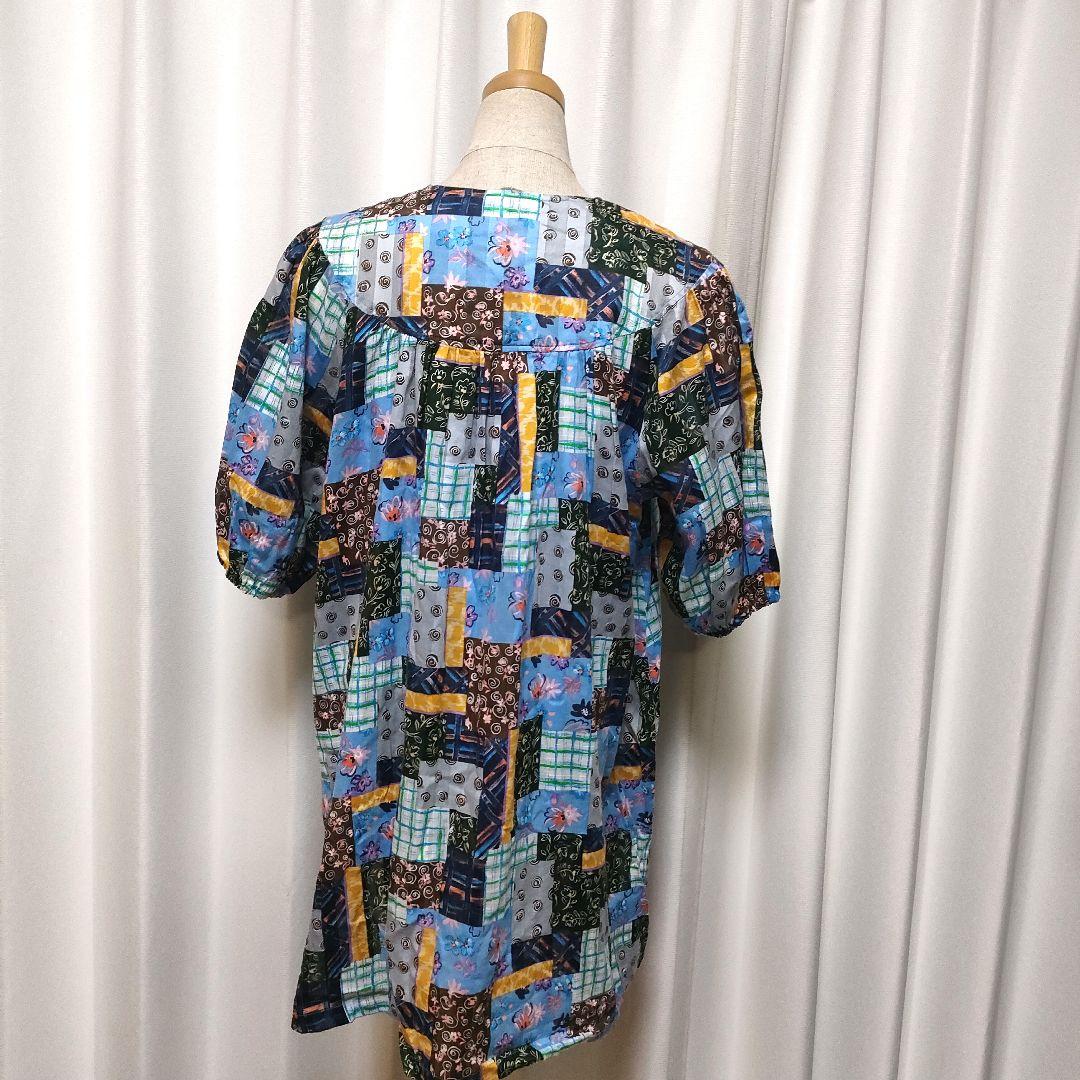 TUNIC 鴨居羊子 総柄 パジャマ プルオーバー