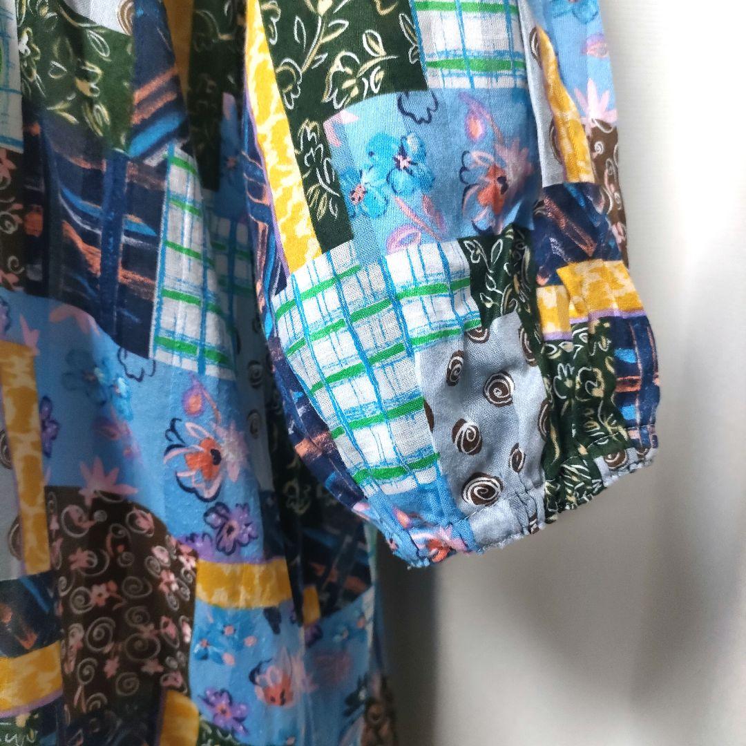 TUNIC 鴨居羊子 総柄 パジャマ プルオーバー