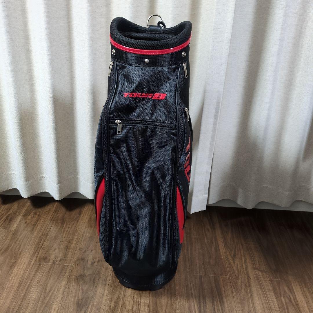 【新品】TOUR B キャディバッグ 黒/赤