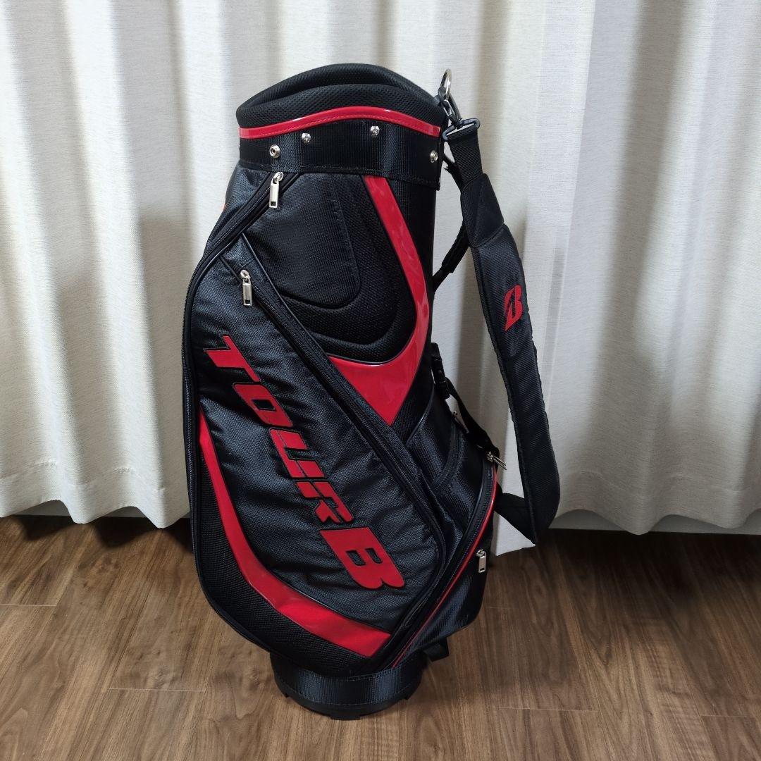 【新品】TOUR B キャディバッグ 黒/赤