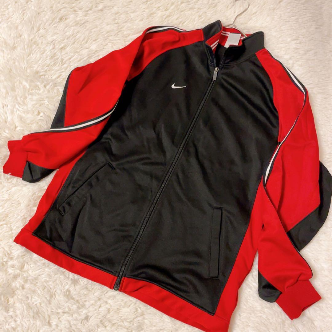 極美品 NIKEナイキ ジャージ上下セット 黒/赤 Mサイズ - メルカリ
