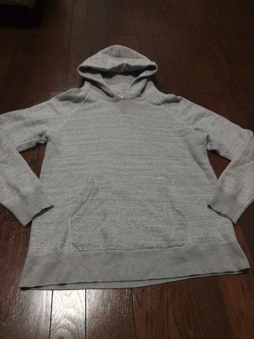 BARNS パーカー　L　吊り編み　グレー　前V