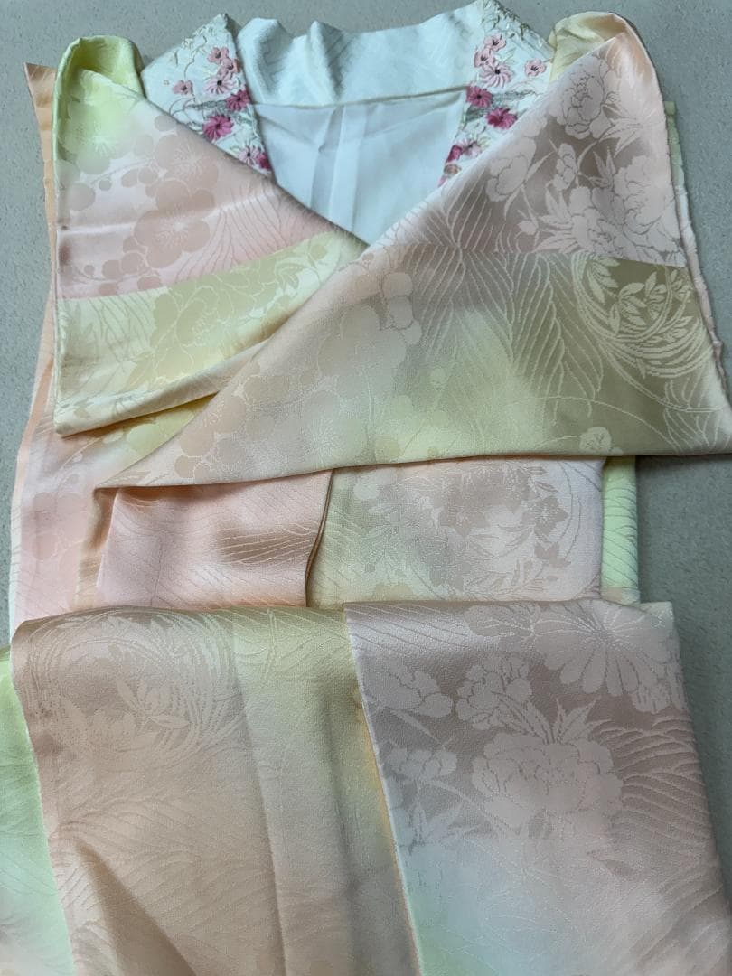 誰が袖好み 高島屋×千總 群青色 手描き友禅 振袖 フルセット 落款あり