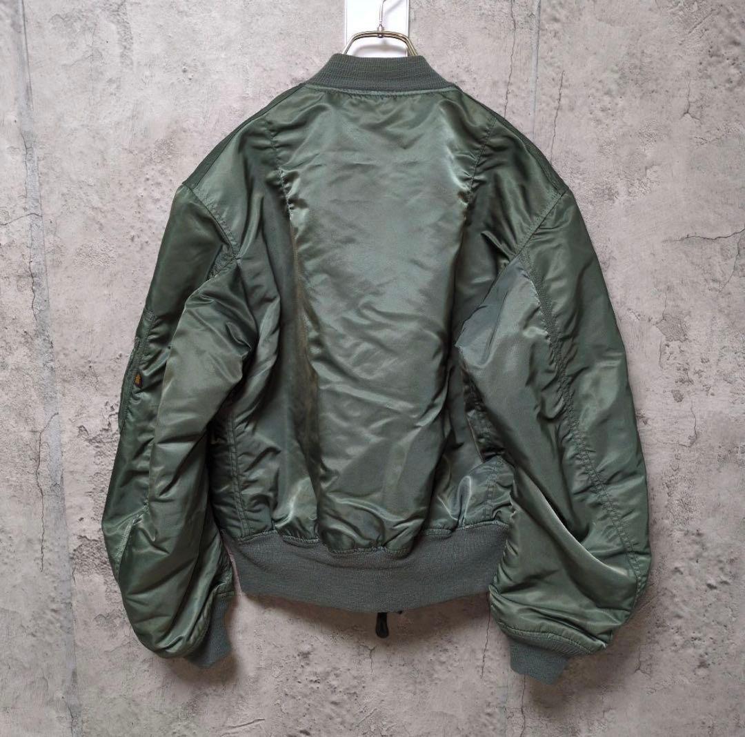 ビンテージ MA-1 フライトジャケット オリーブグリーン アメリカ製 ML