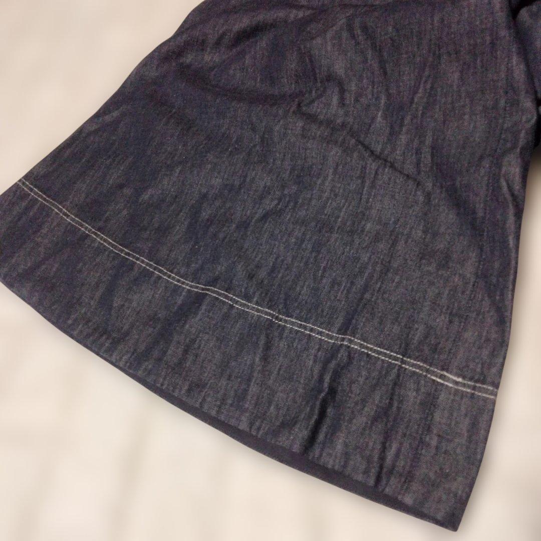 ヒューマンウーマン/ライトオンスデニムフレアースカーチョL新品