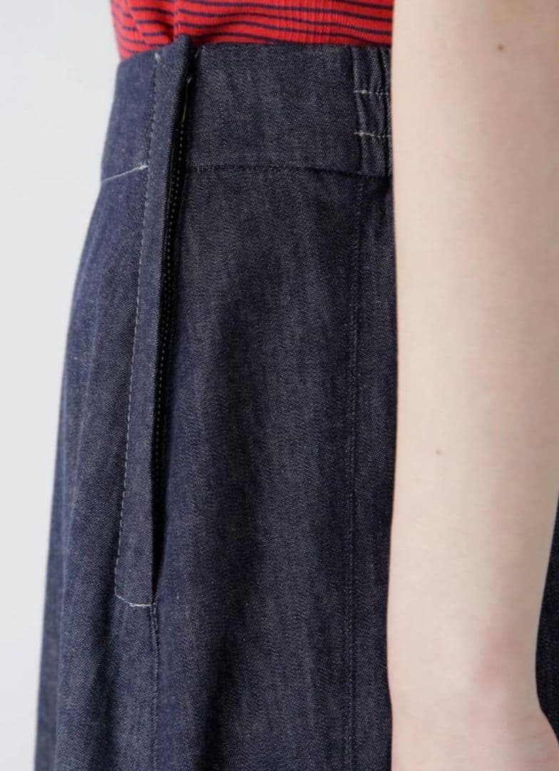 ヒューマンウーマン/ライトオンスデニムフレアースカーチョL新品