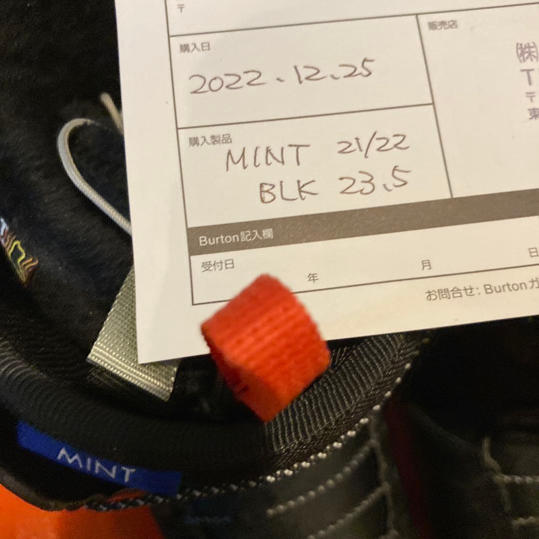 送料込み‼️BURTON MINT ブラック スノーボードブーツ