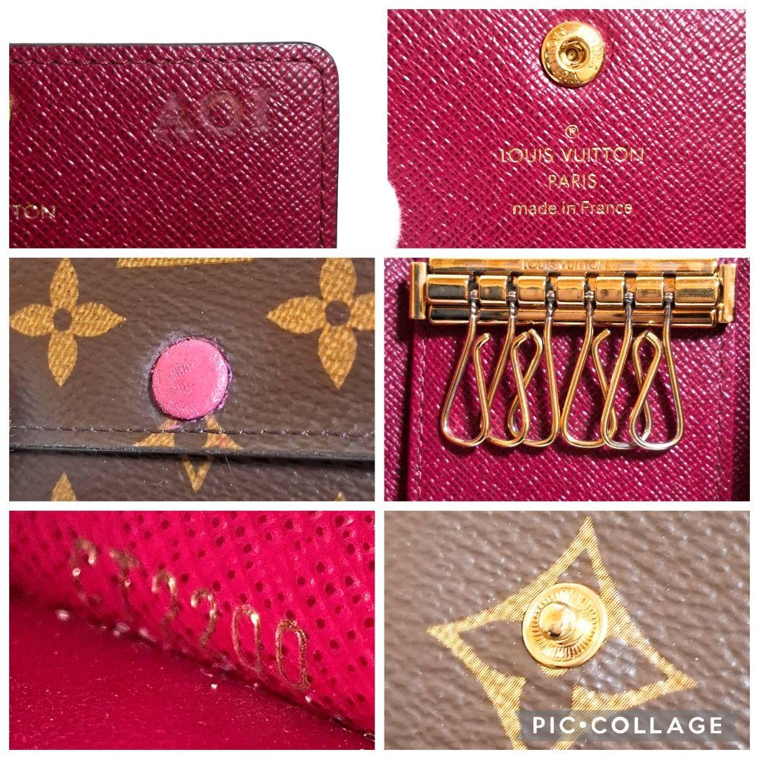 ⛄極美品⛄ルイヴィトンモノグラムフューシャミュルティクレ6 キーケース#406