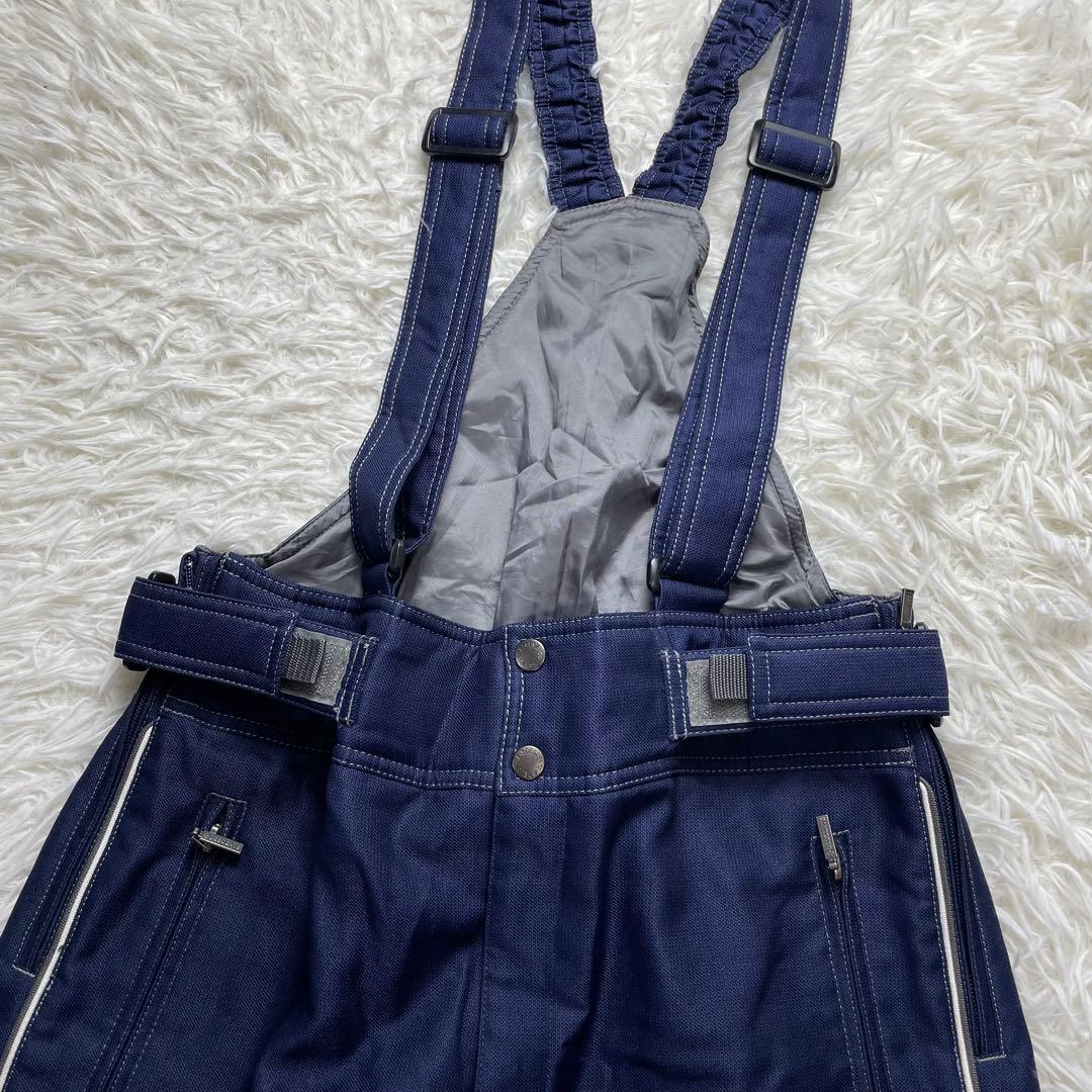 デサント スキーウェア セット 上下 メンズ L グレー 紺 ネイビー スノボ