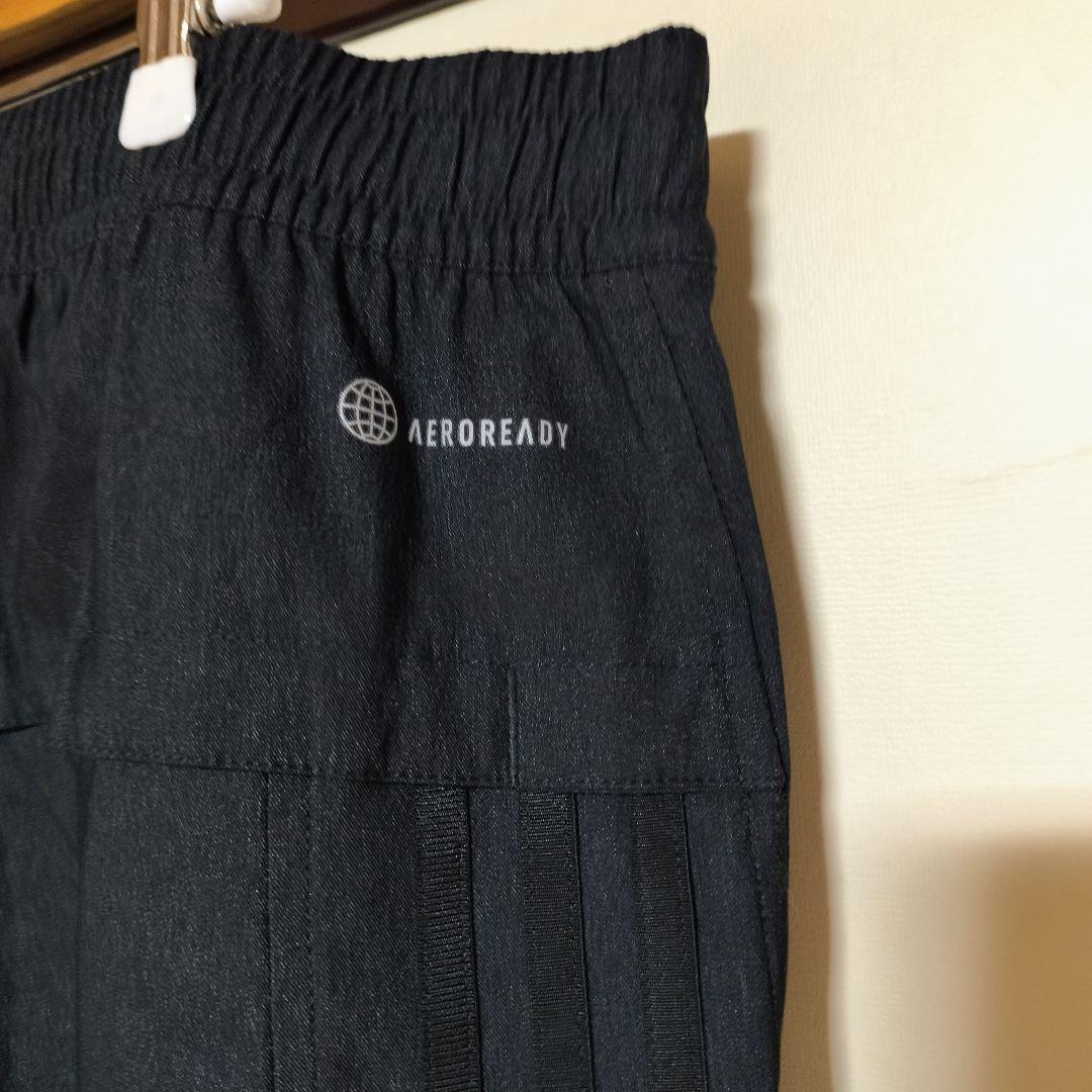 adidas　レギュラーフィットテーパードレッグ　　フルレングス　ブラック3XL