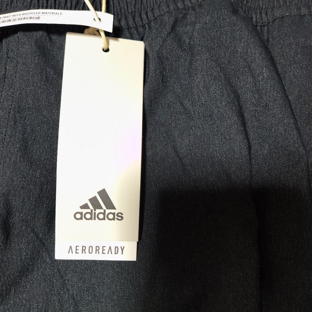 adidas　レギュラーフィットテーパードレッグ　　フルレングス　ブラック3XL