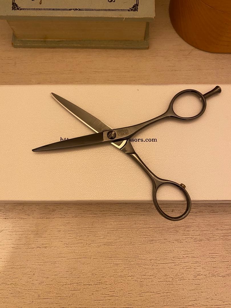 ハヤシシザー純コバルト ブラックドライカット用シザー 柳刃 | 激安