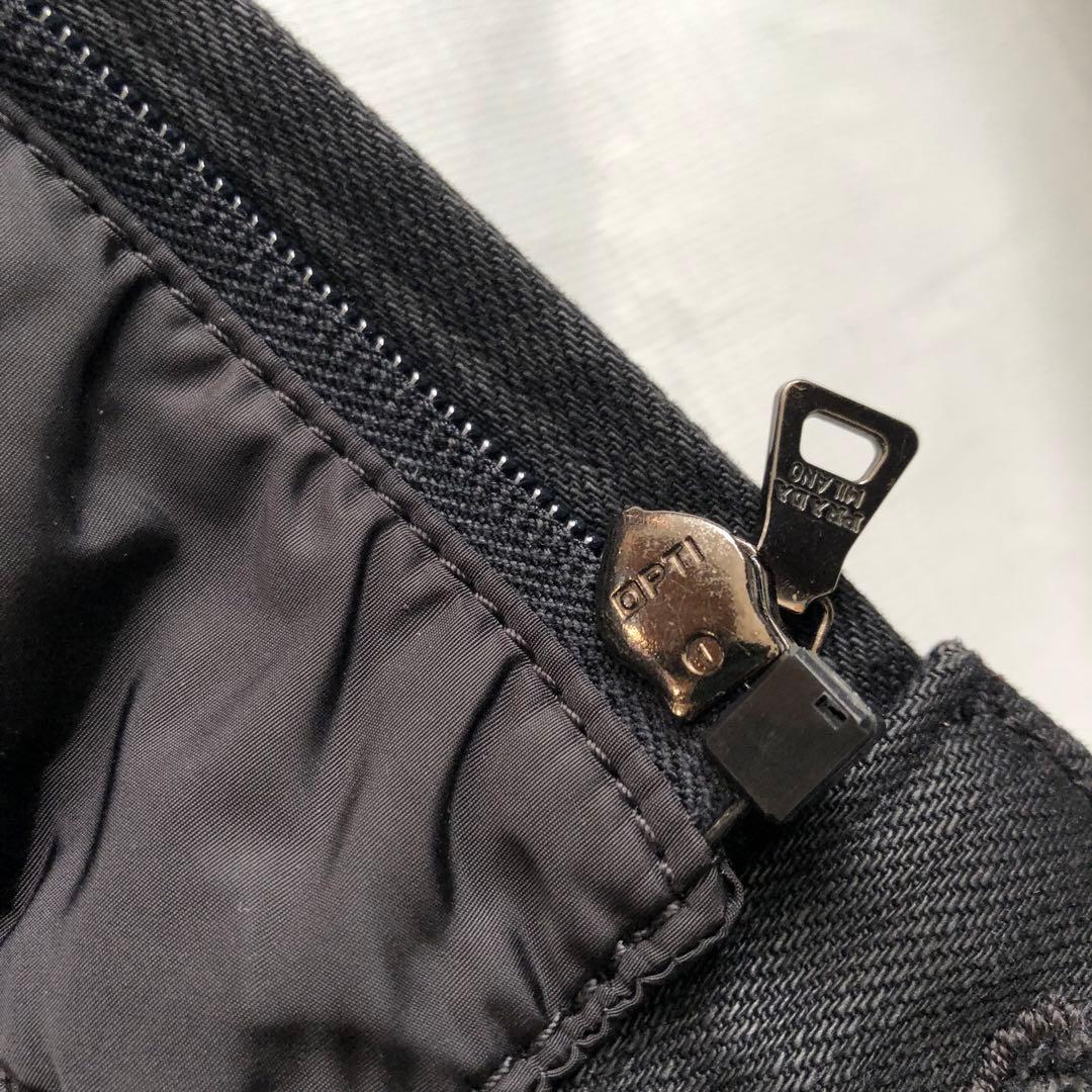 ジャケット・アウター 00s PRADA docking denim jacket black