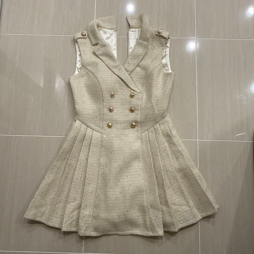 ROBE de FLEURS ベージュドレス S