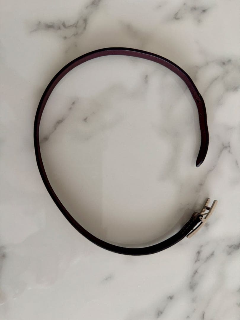 HERMES エルメス　レザーブレスレット　ビーアピ・ドゥブルトゥール