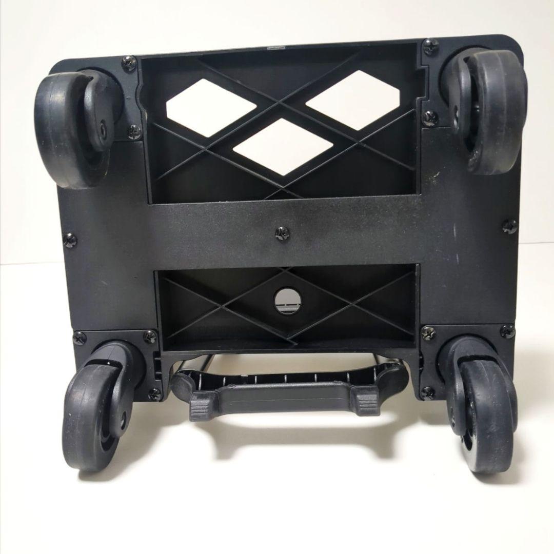 【良品】SWANYスワニー キャリーバッグカート座面付き4輪ブラック黒　機内持ち