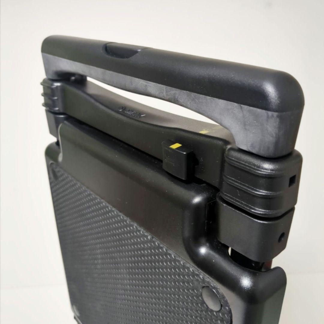 【良品】SWANYスワニー キャリーバッグカート座面付き4輪ブラック黒　機内持ち