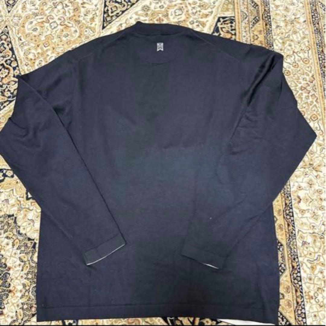 希少】NIKE ナイキ TWゴルフ メンズ ニット トレーナー ブラック XL