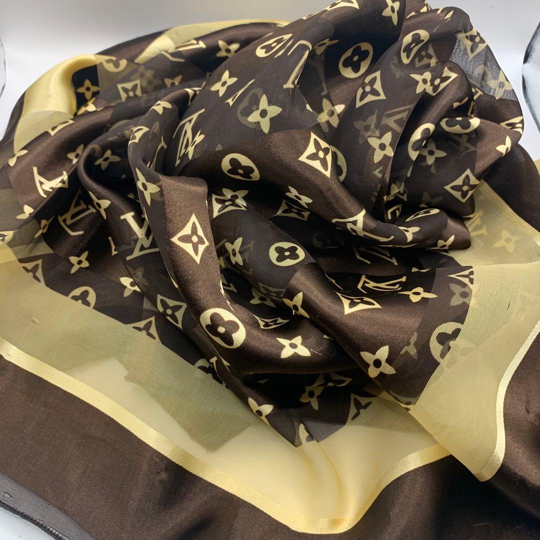 LOUIS VUITTON ルイヴィトン スカーフ 大判スカーフ モノグラム - メルカリ