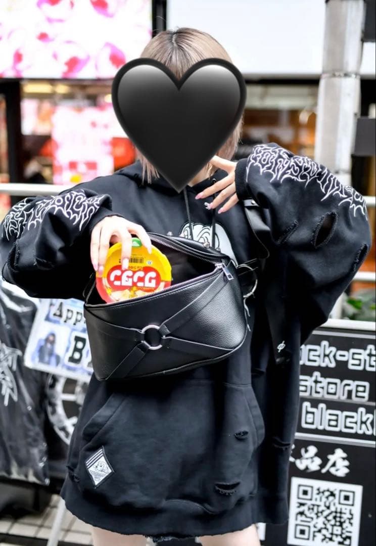 KRY ボディ バッグ 「HEARTLESS」 シルバースタッズ ケリィ ケリー