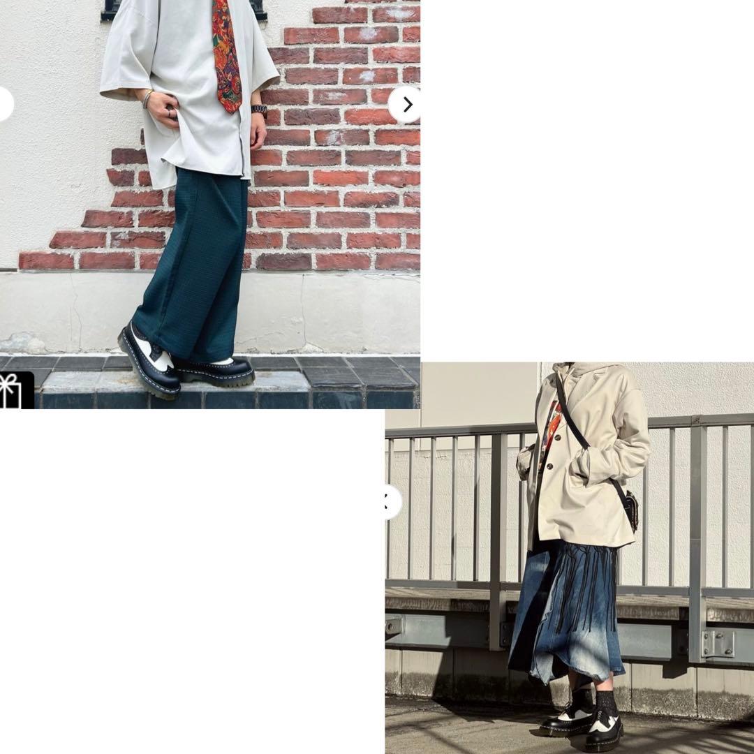 未使用級✨ドクターマーチン BEX ブローグ バイカラー 保存袋25cm