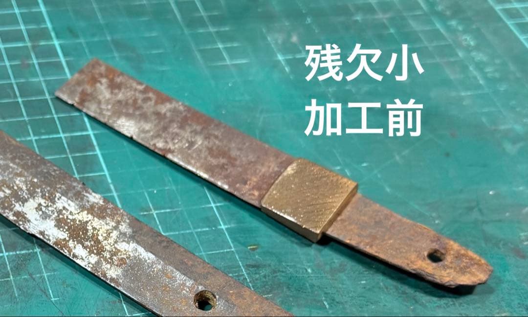 日本刀 残欠 大小 本花梨拵え 桐の化粧箱兼額