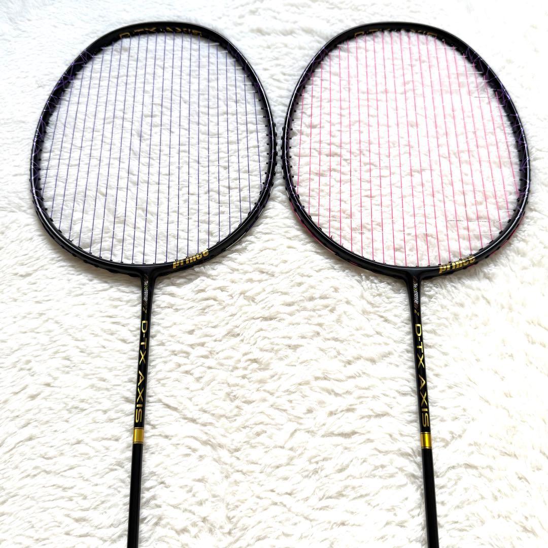 美品 Prince D-TX AXIS バドミントンラケット 2本4U G6 - メルカリ