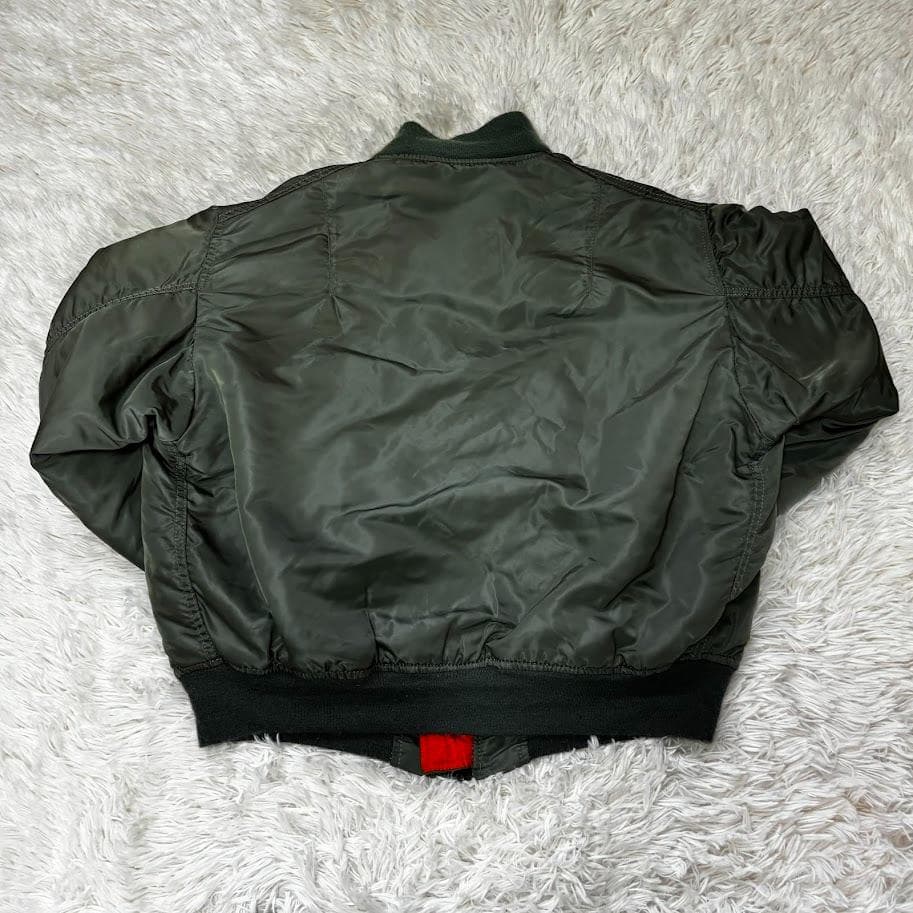 ◉ 80's ◉ ALPHA アルファ ◉ リバーシブル・MA-1・USA製・Ｌ