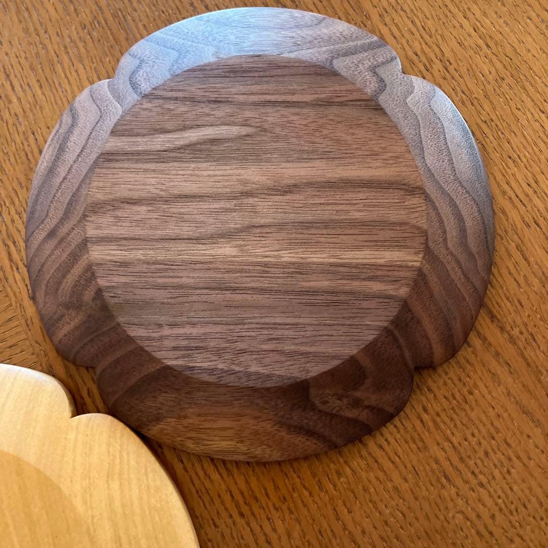 木工房玄　高塚和則　桜　ウォールナット　トレー2枚セット