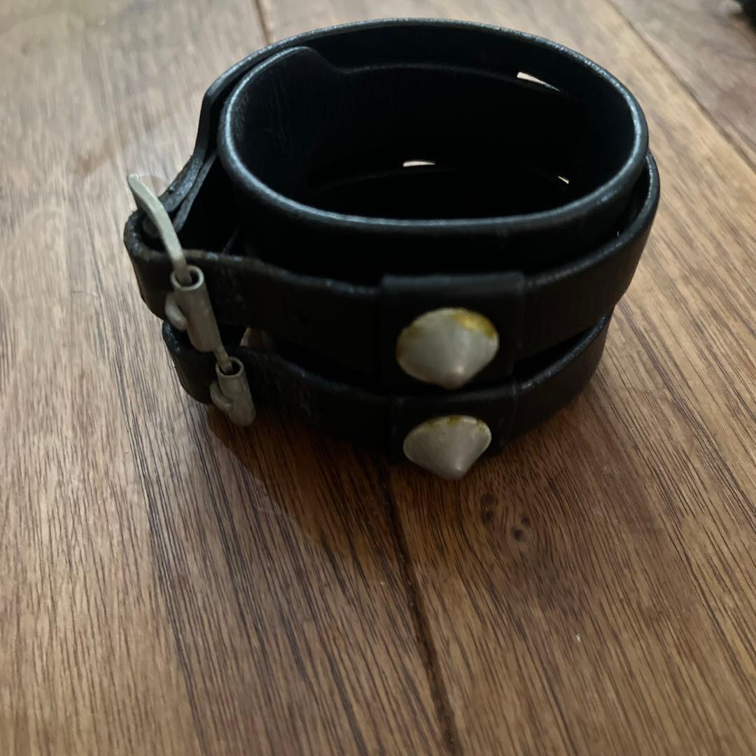 ナンバーナインレザー バングル