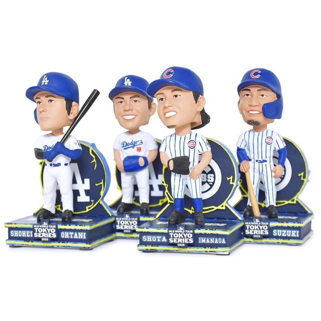 東京シリーズ　ボブルヘッド 大谷翔平　山本由伸　鈴木誠也　今永昇太　ド